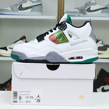 Air Jordan 4 Retro Lucid Green Rasta
