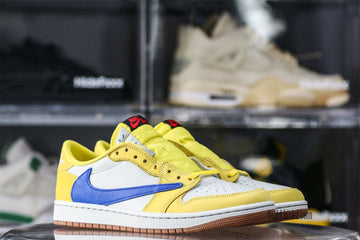 Travis Scott x Air Jordan 1 Retro Low OG SP “Elkins/Canary Yellow”