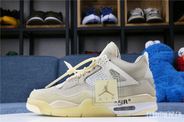 Off White x Air Jordan 4 Sail