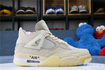 Off White x Air Jordan 4 Sail
